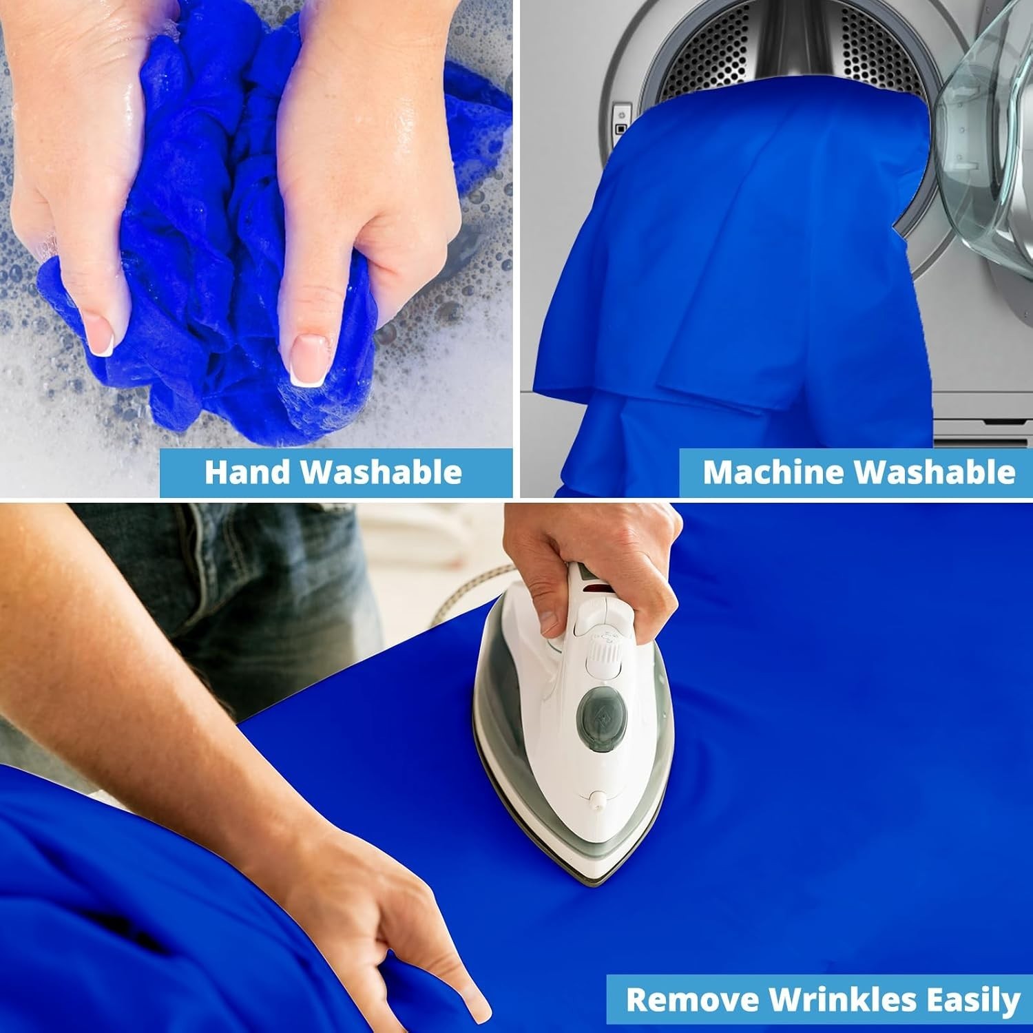 High-Density 10X7 FT Royal Blue Photo Background – Perfect for Video Meetings