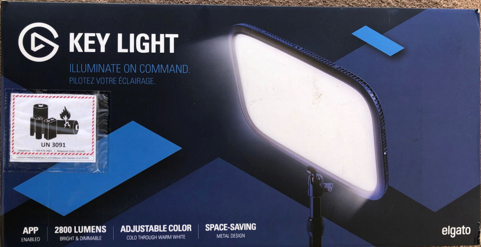 New Elgato Key Light Professional Studio LED Panel 2800 Lumens Color Adjustable