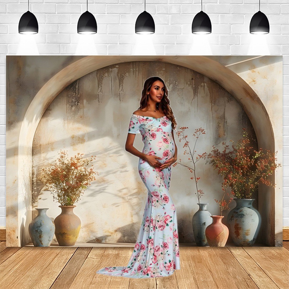 210x150cm Photography Background Fabric Simple Plant Arch Studio Indoor3711