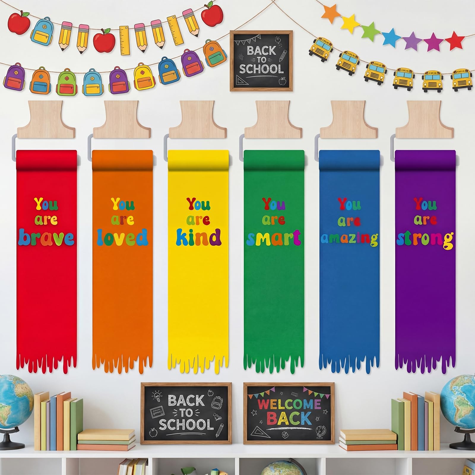 6 Sets Art Painting Classroom Wall Decor Back to Art Classroom Backdrop Inspi…