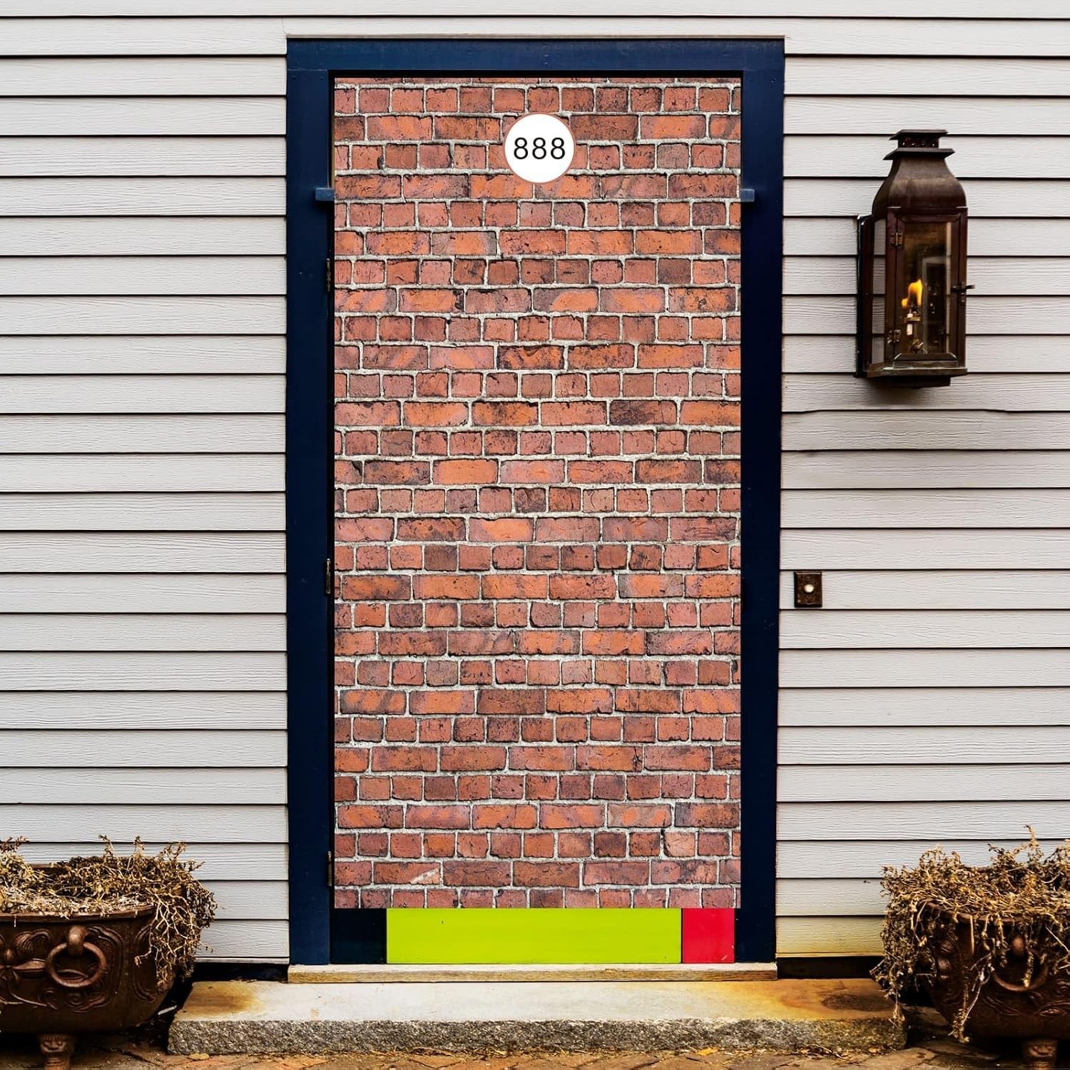 78.7″ x 49.2″ Old Red Brick Wall Curtain – Perfect for Halloween and Birthdays