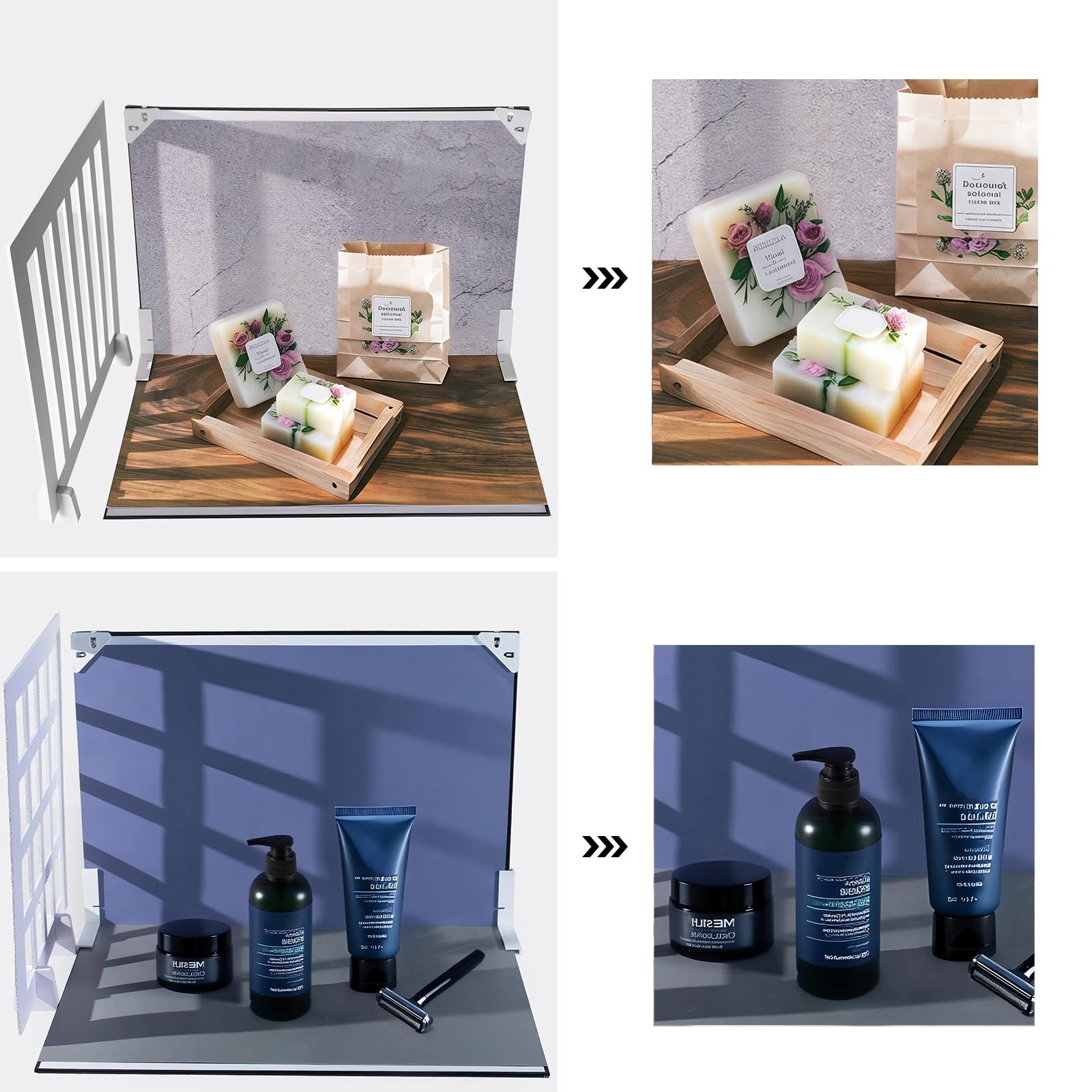 Photo Backdrop Board for Product Photography, 16.5×11.7 Inch Food Photography…