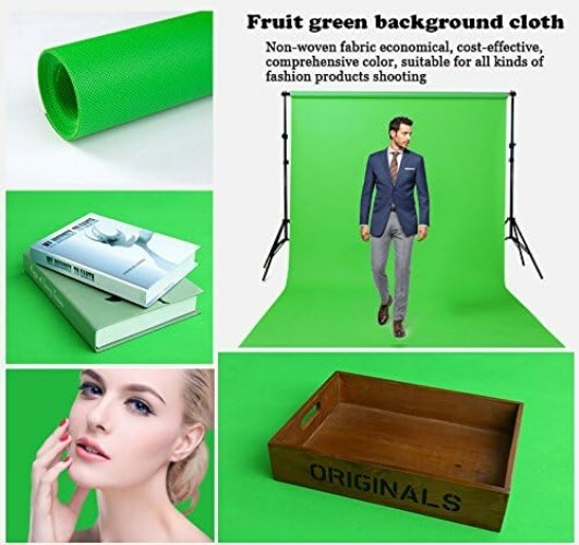 5x7ft Green Screen Non-Woven Backdrop – Perfect for Professional Photography