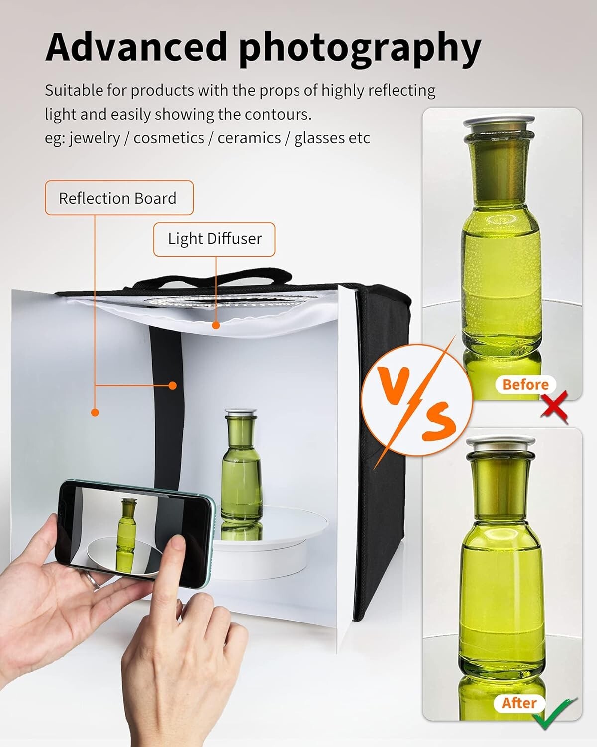 Caja de estudio fotográfico para artículos pequeños Fotografía de productos NEW
