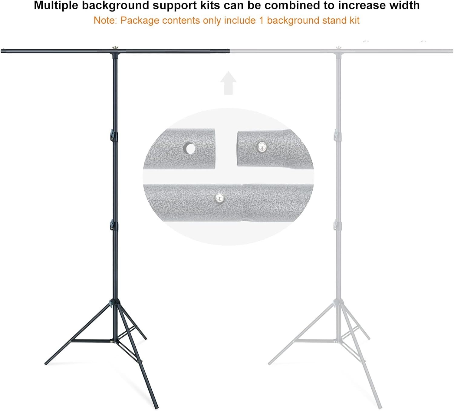 LINCO Photo Softbox Studio Light Backdrop Stand Background Backdrops Support
