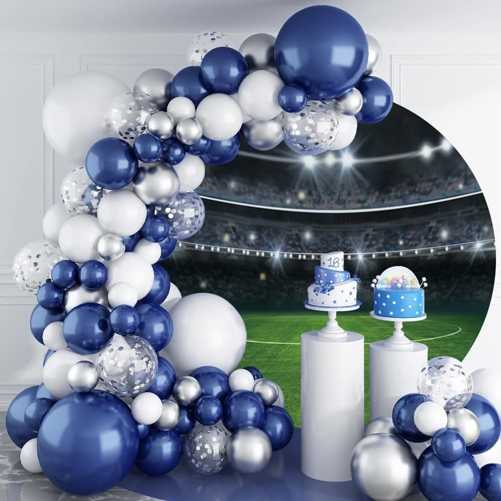 Football Field Round Backdrop Cover Auditorium Light Football Stadium Photogr…