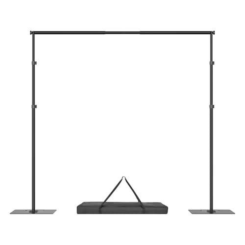Backdrop Stand, Adjustable Photography Background Frame, Heavy Duty 8.5x10ft