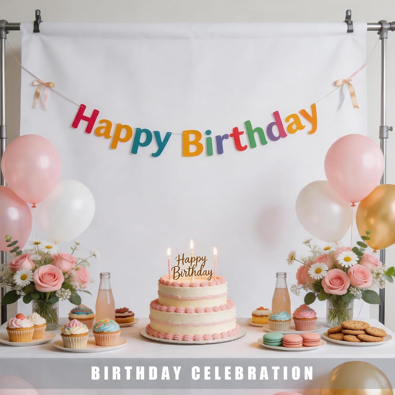 Versatile White Backdrop 5x7ft – Ideal for Portraits, Fashion, and Celebrations