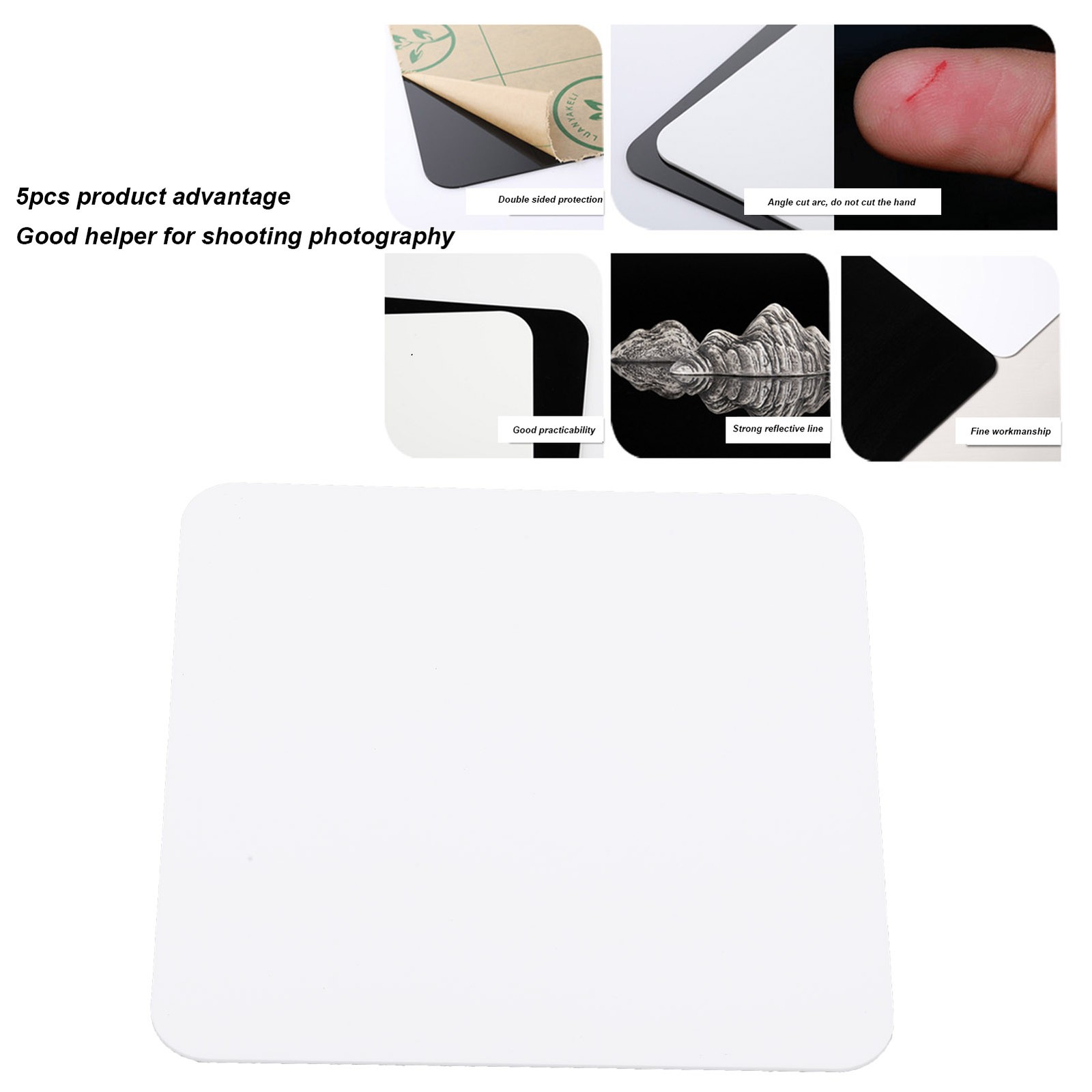 30x30cm Acrylic Reflective Display Table Background Board For Photography