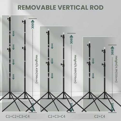 Adjustable Backdrop Banner Stand 8.5×10 FT – FT-II Backdrop Stand