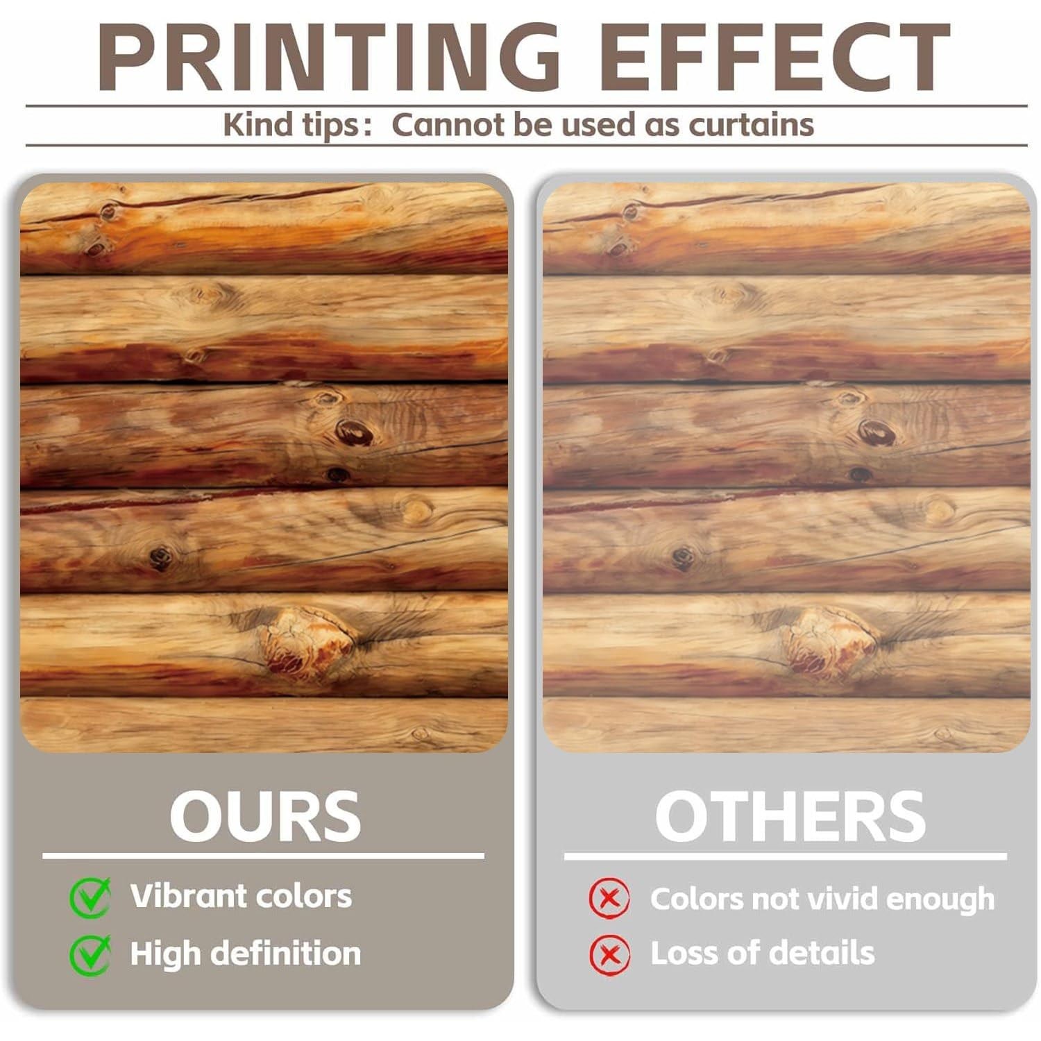 7x5ft Wooden Backdrop Brown Rustic Wood Photography Cabin Log Texture Party