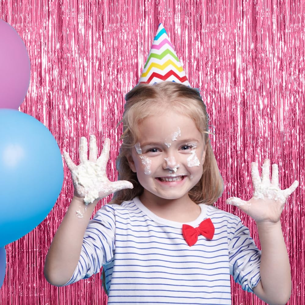 BOMSI 10 Pack Pink Backdrop Party 39.4″w X 78.7″l (Pack of 10),
