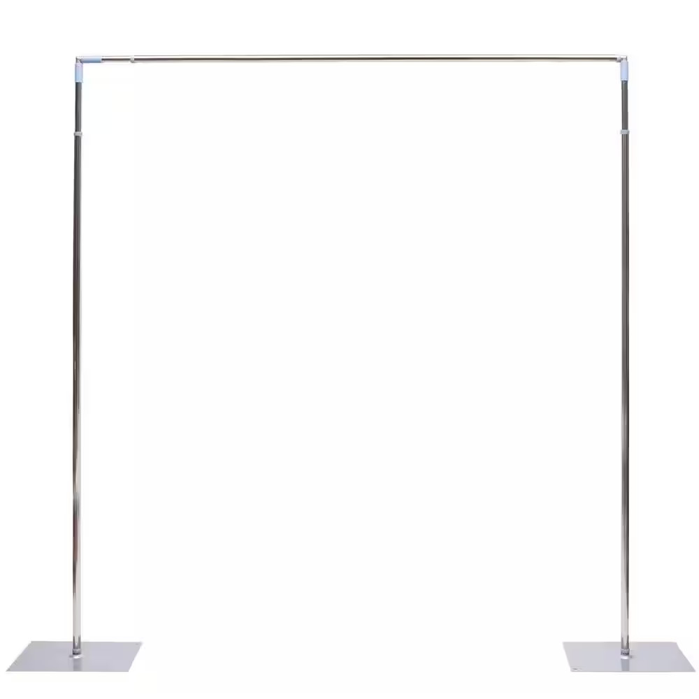 118 In. X 118 In. Stainless Steel Professional Backdrop Stand Pipe Kit Height Ad