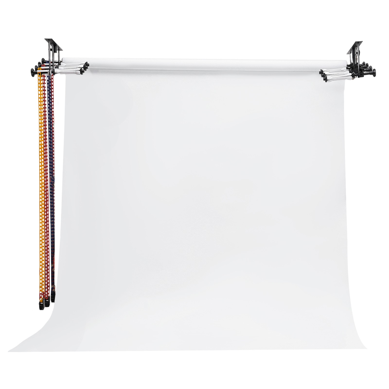 Photography 4 Roller Backdrop Wall Mount Manual Background Roller Support System