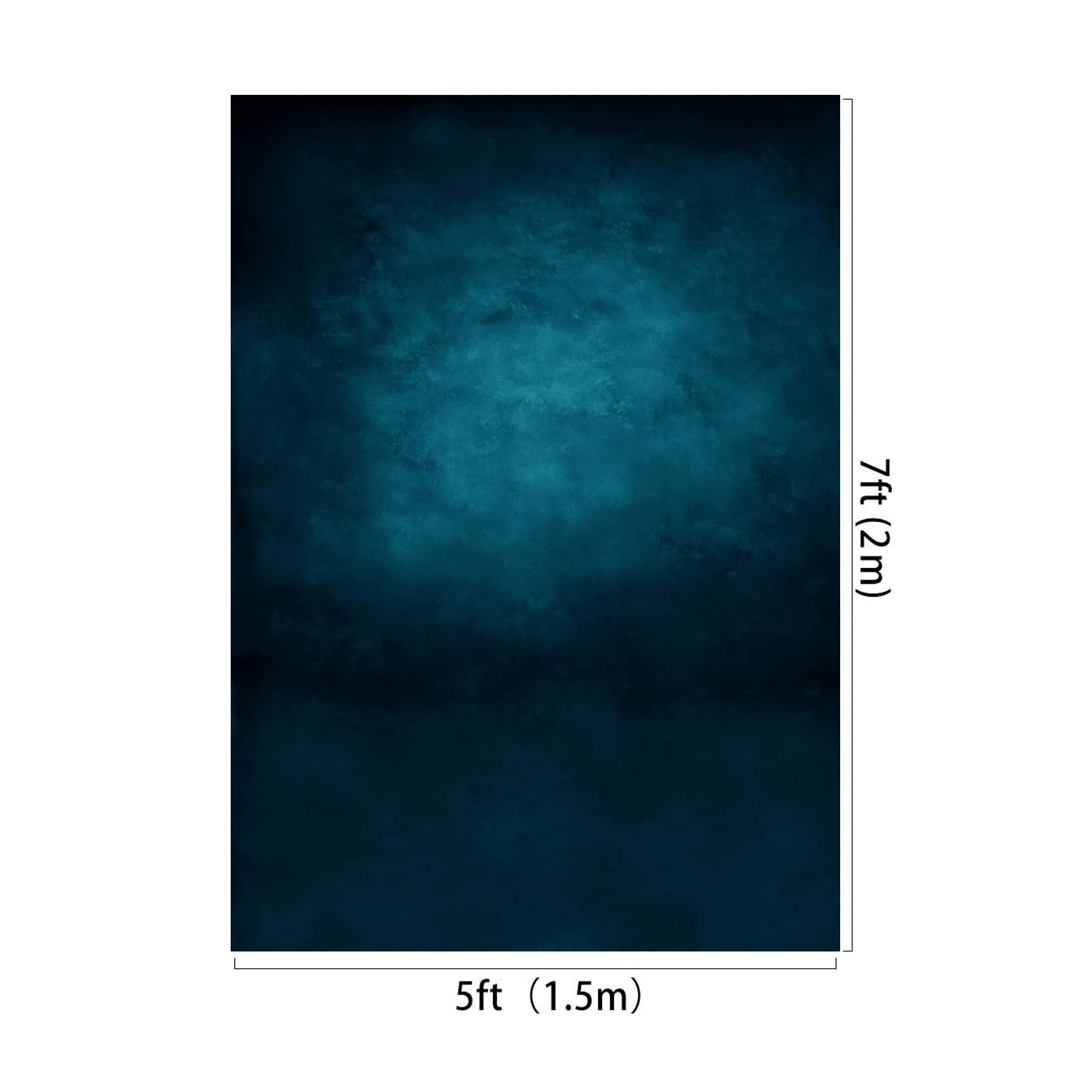 5x7ft Dark Blue Portrait Abstract Backdrop Headshot Background Vinyl Prop