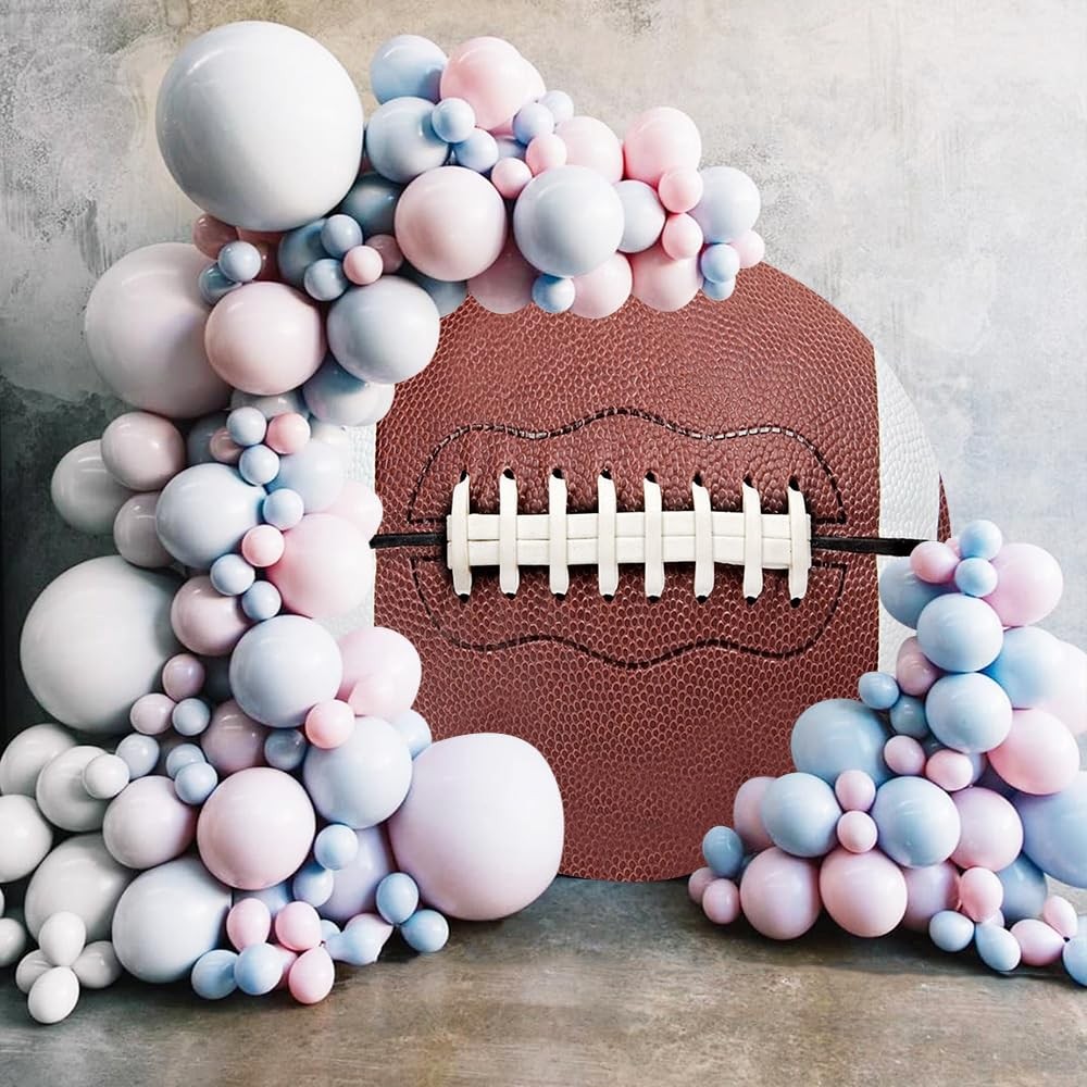 Diameter 5ft Rugby Round Backdrop Cover Football Touchdown Sports Theme Circl…