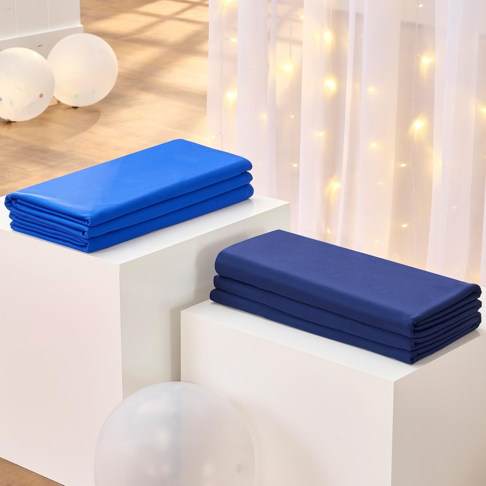 10x10ft Wrinkle Free Royal Blue Backdrop Curtains & Navy Blue Backdrop Drapes…