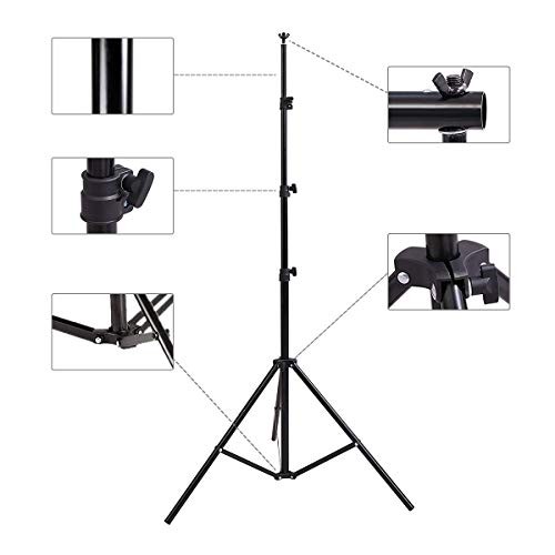 Photo Video Studio 12 x10ft 100% Muslin White Backdrop with 10 x 8.5ft Stand