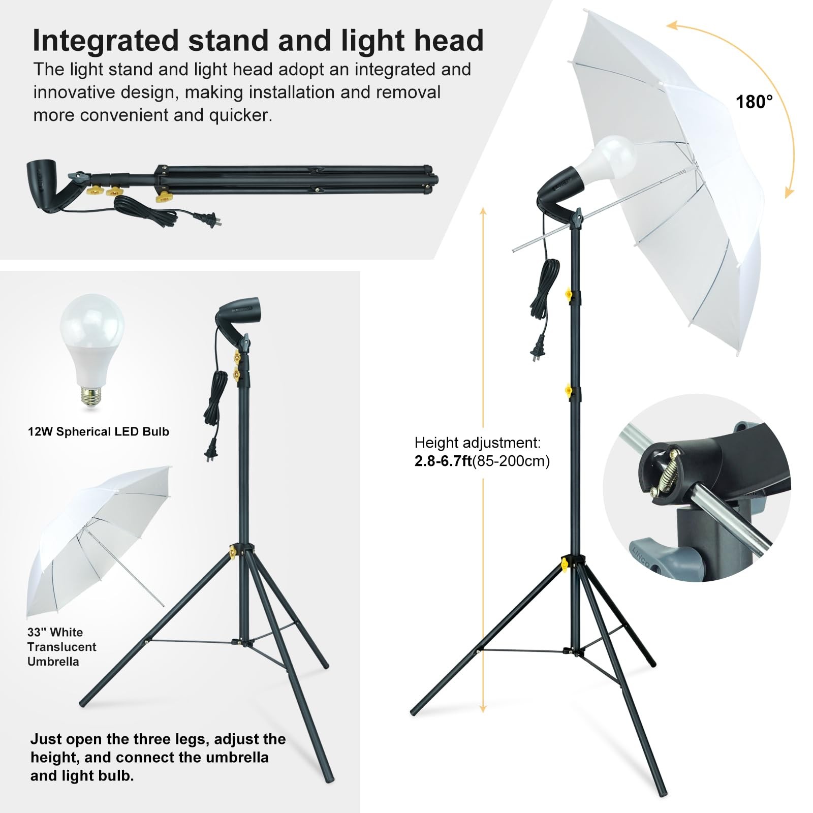 LINCO 6.5ft High 10ft Wide Background Support System, black, white, green