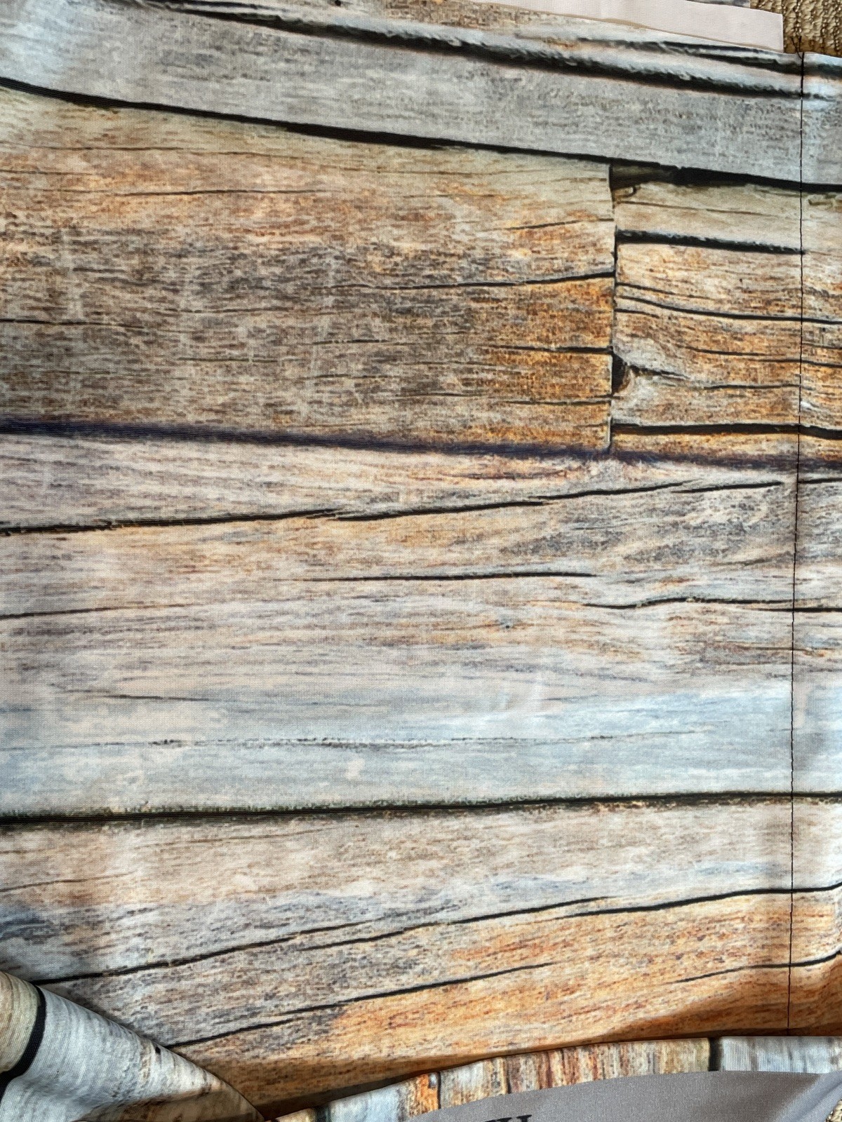 Photography Backdrop 5ft x 7ft, Denny Freedom Cloth, Weathered Wood Rustic Barn
