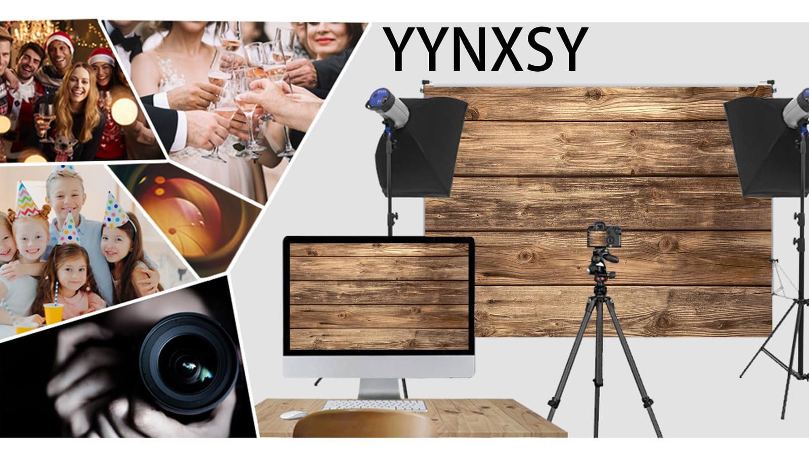 Rustic Wood Wall Backdrop Natural Brown Wooden Board Photography Background B…