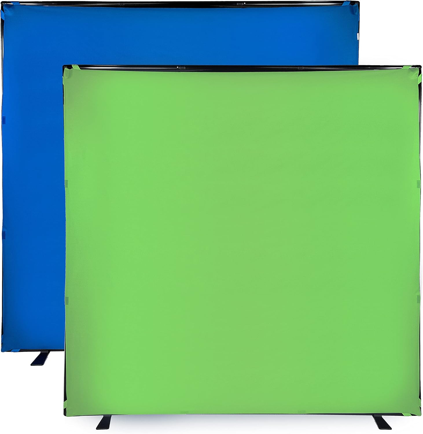 Portable 7.4×7.4ft Background Kit with Carry Bag – Blue/Green