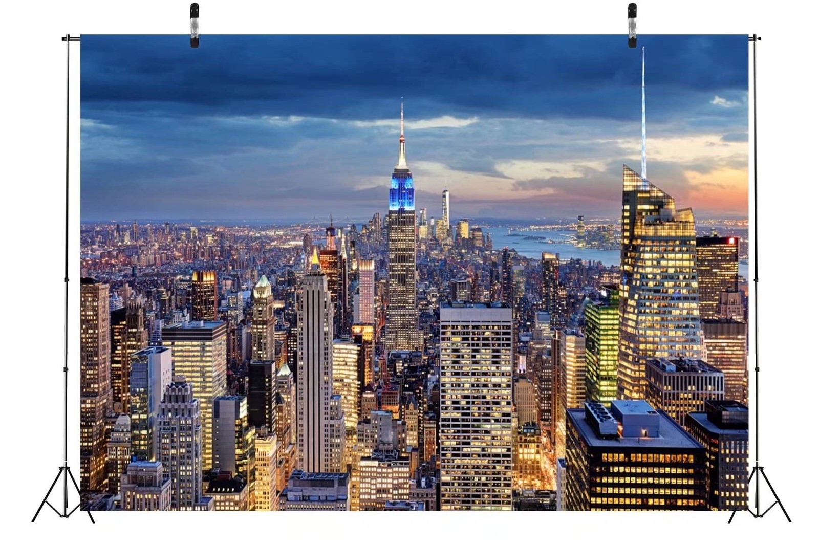 7×5 Ft New York Cityscape Backdrop Manhattan Skyline Photography Background