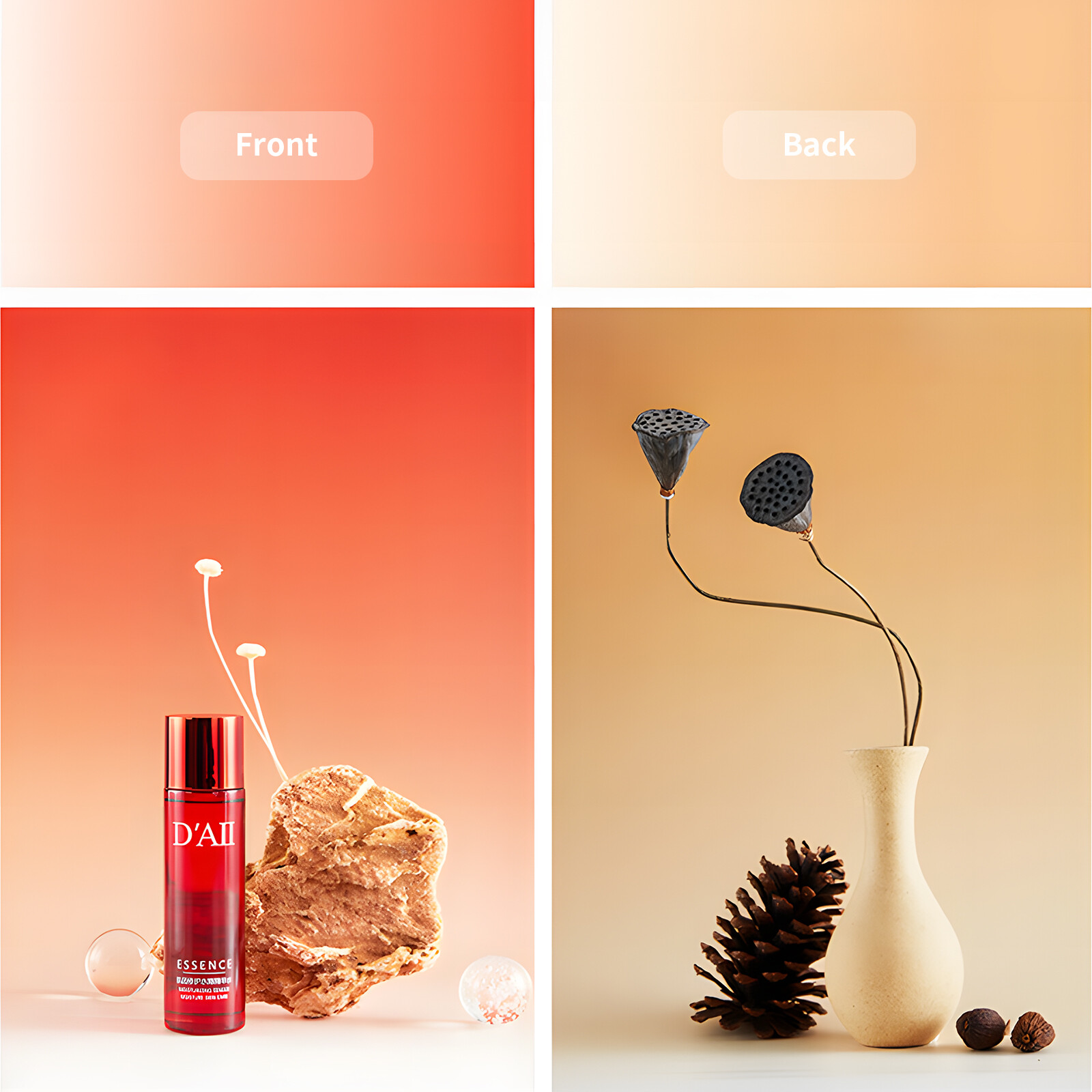 Selens Double-sided Waterproof Photography Backdrop Gradient Color Background