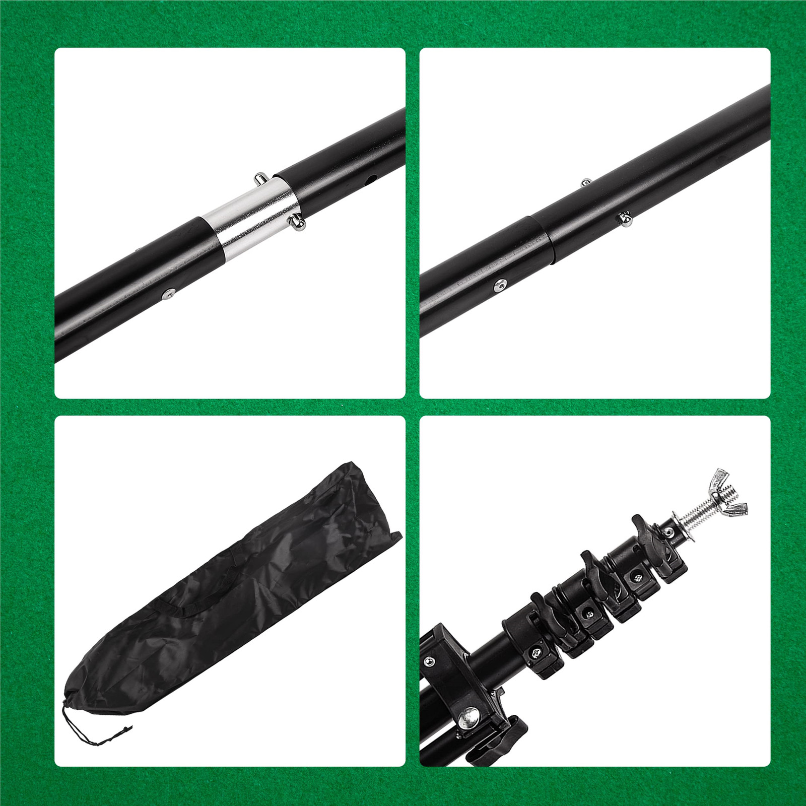 Green Screen Backdrop Stand Kit 6.56×9.85ft Photography Background Support Stand