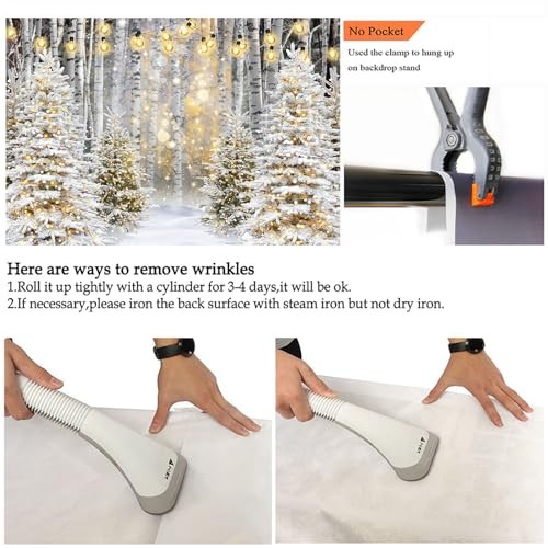 Snowflake Backdrop – Winter Forest – Snowflake – 7x5ft