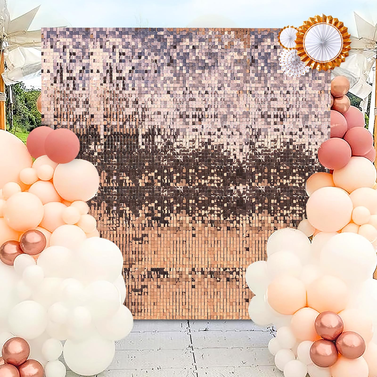 Shimmer Wall Sequin Panel Backdrop 36 Panels Birthday Parties Wedding Backgro…