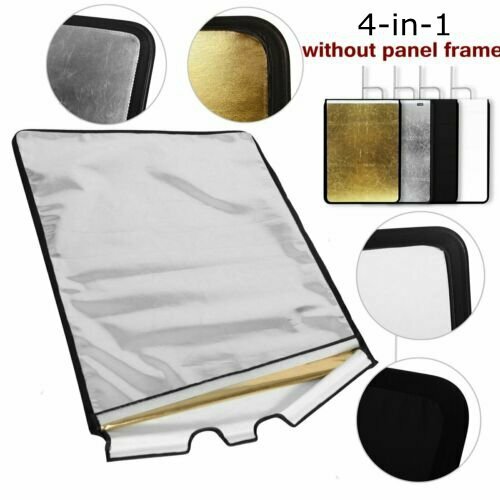 3 Sizes Stainless Flag Panel Cloth Reflector Diffuser for Photo Video Studio