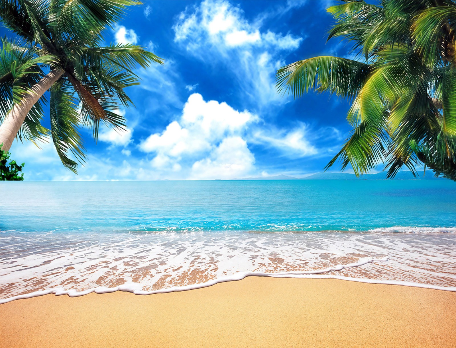 10x8ft Beach Backdrop Tropical Hawaiian Luau Party Background for Photography