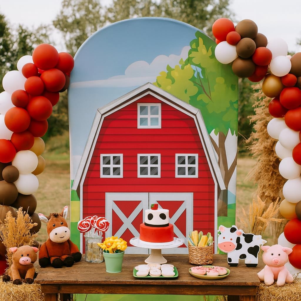 Red Farm Barn Arch Backdrop Cover Red Farm Chiara Backdrops Decorations Arche…