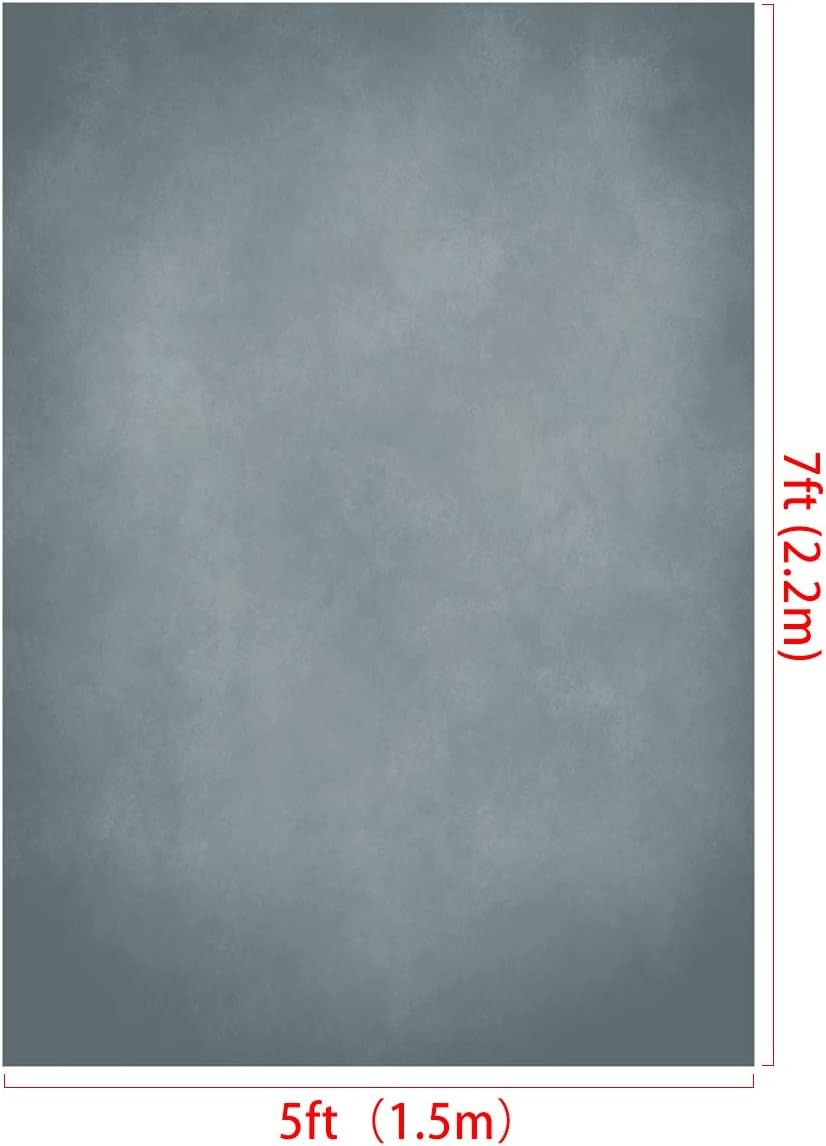 5x7ft Abstract Blue Grey Portrait Backdrop for Vintage Photography