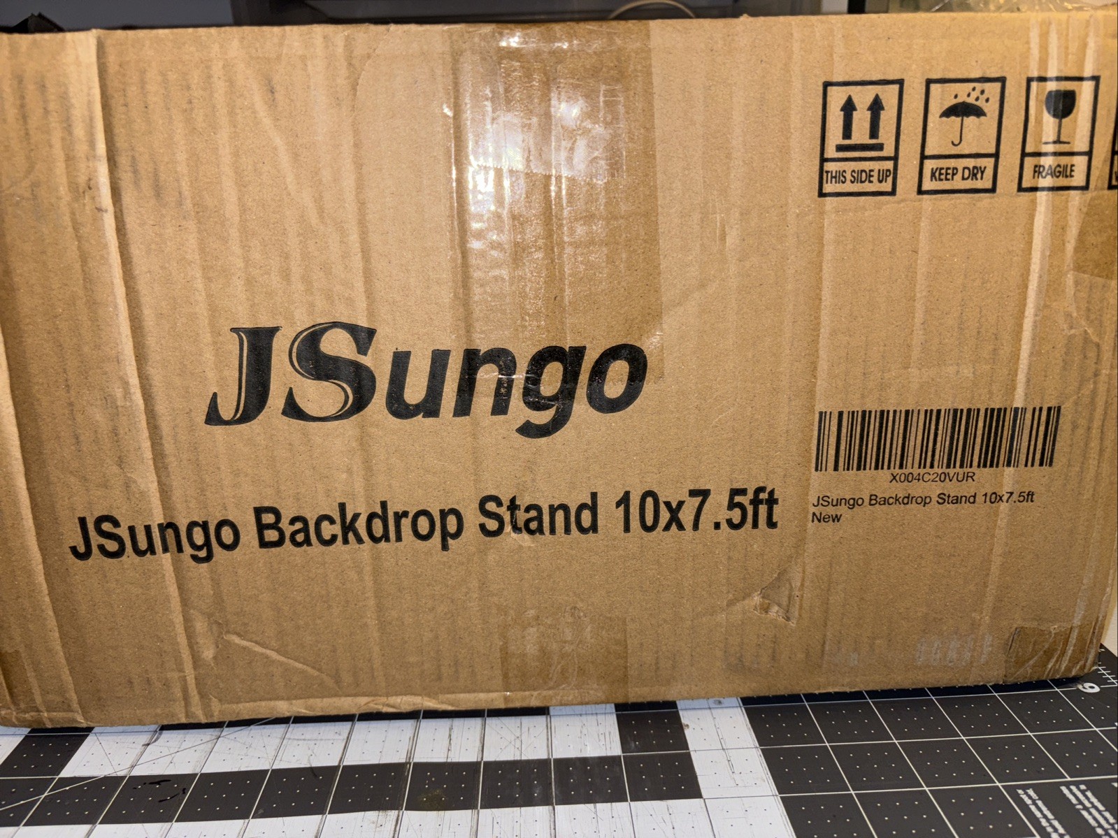 Backdrop Stand 10×7.5ft, Height Adjustable and Width Black