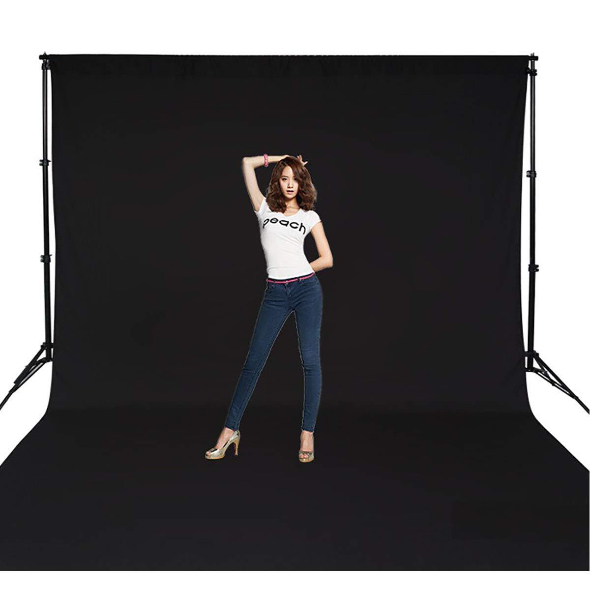 6x9ft Solid Black Muslin Photo Backdrop Screen Studio Photography Background
