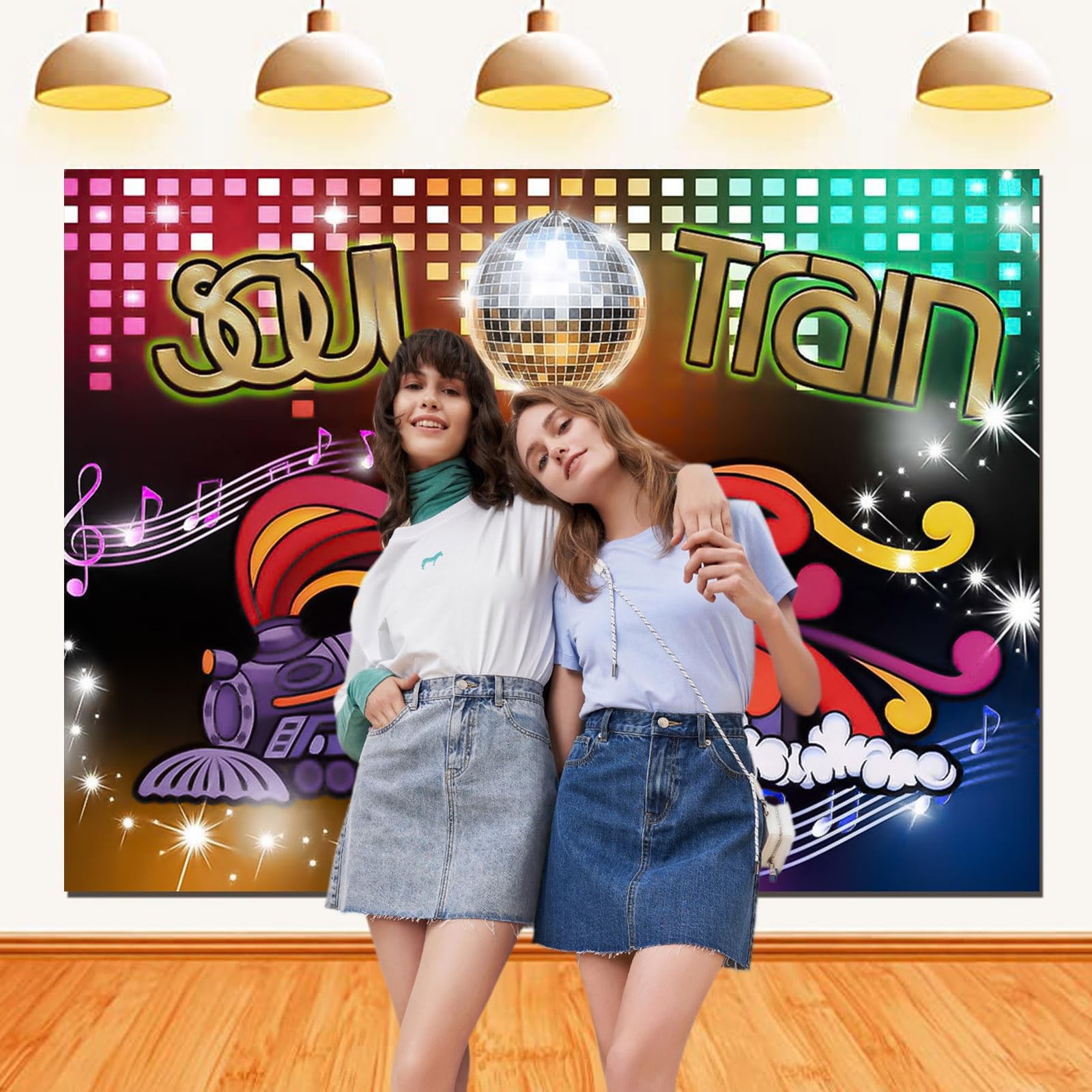 10x8FT 70’s and 80’s Disco Dancing Prom Party Decor Photo Background 70’s The…