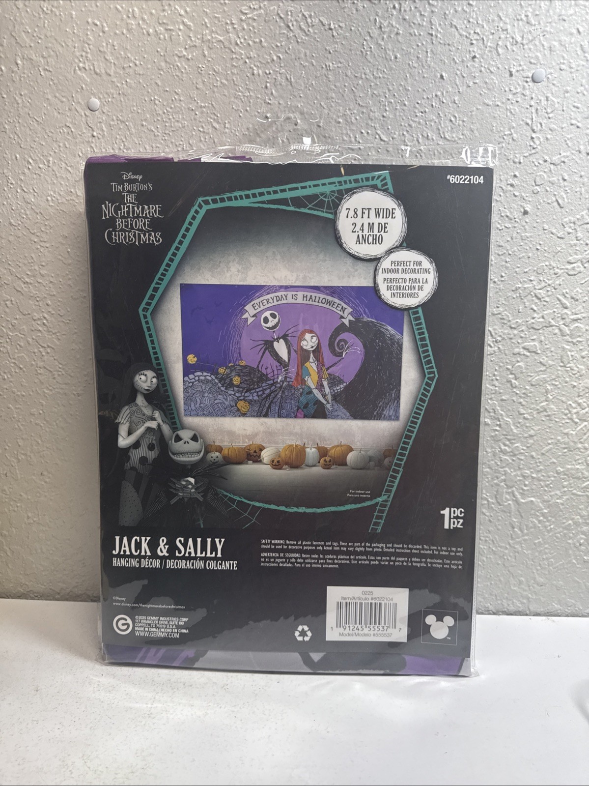 Nightmare Before Christmas Backdrop 8’ X 5’ Party Wall Decor Halloween 6022104