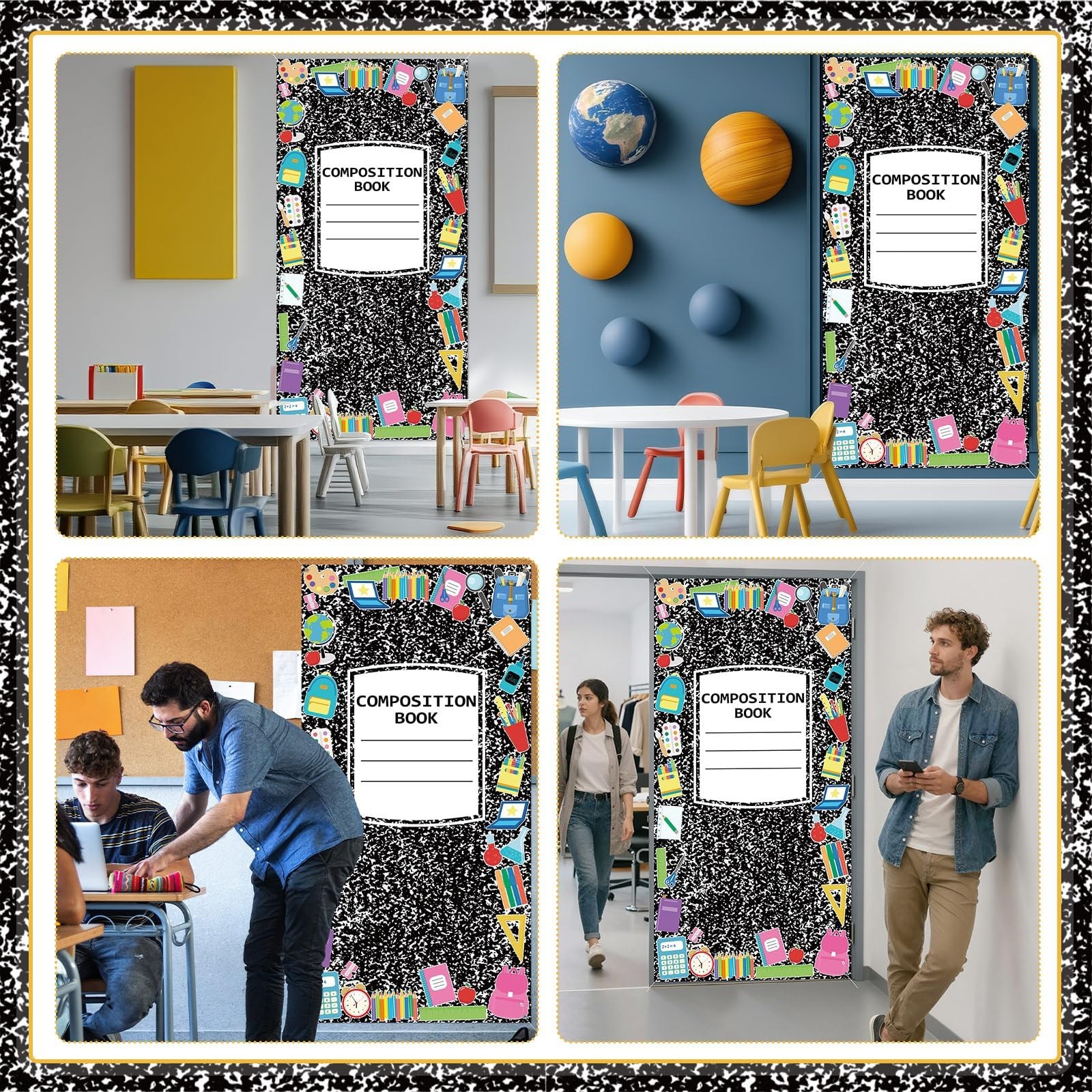 Composition Book for Back to School Classroom Door Decor First Day of School …