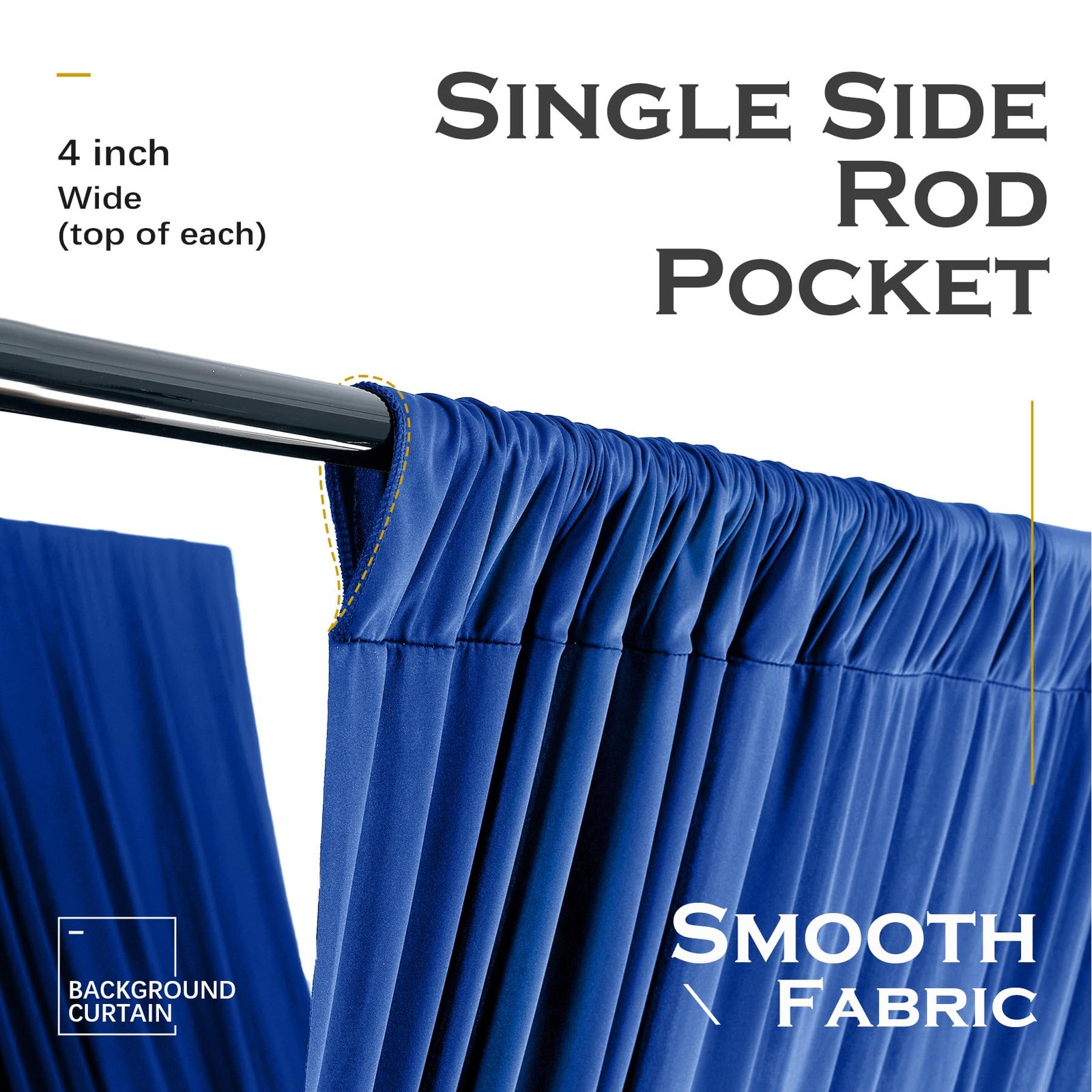 10 Panels 5ft(W) x 20ft(H) Royal Blue 60″W x 240″L (Pack of 10),