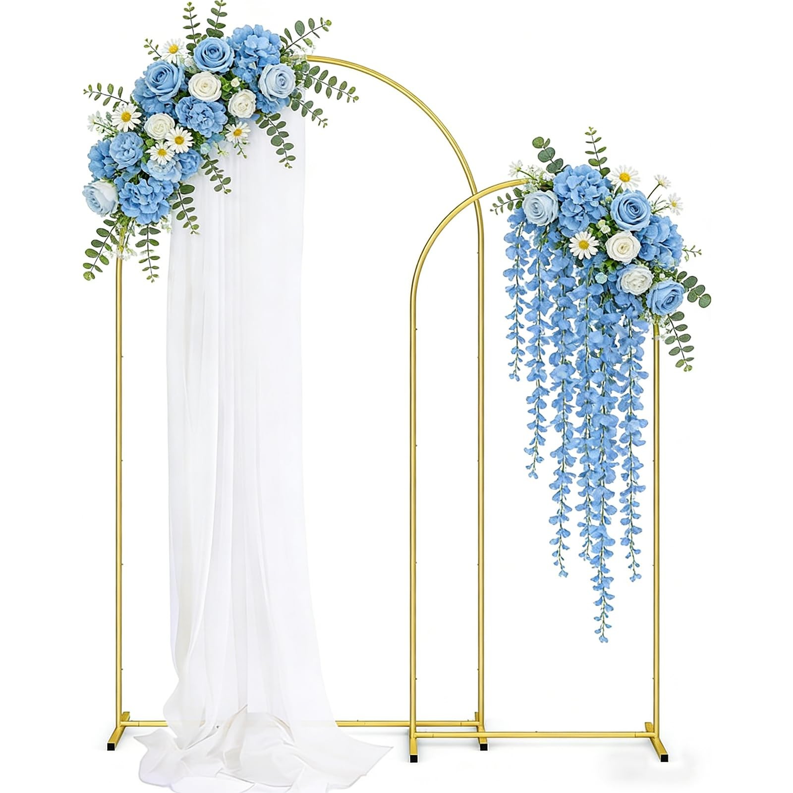 Metal Arch Backdrop Stand 7.2FT+6FT: Wedding Arch Frame for Ceremony Balloon …