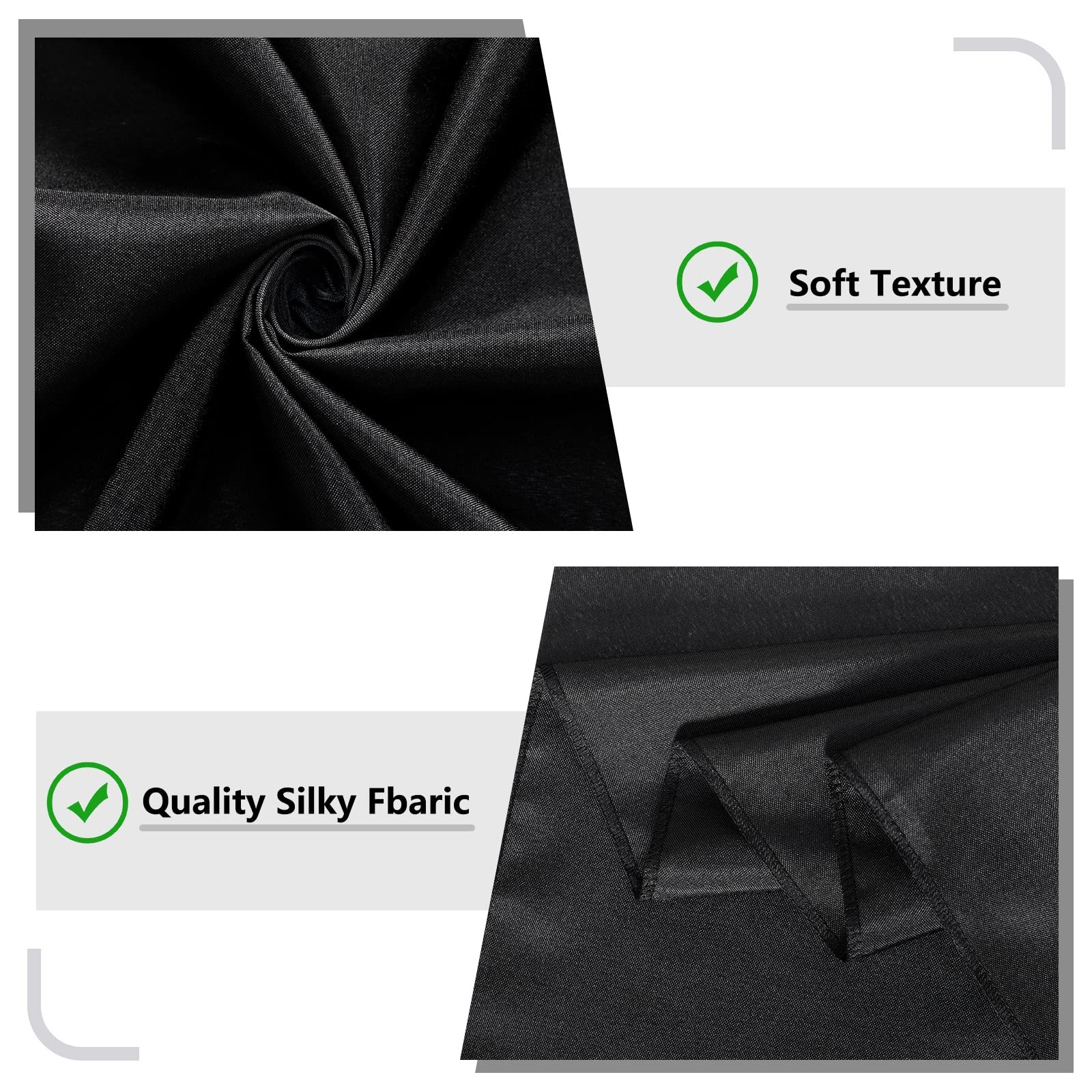 Black Backdrop Curtain for Party, Halloween Backdrop Rod Pocket Photo Drapes …