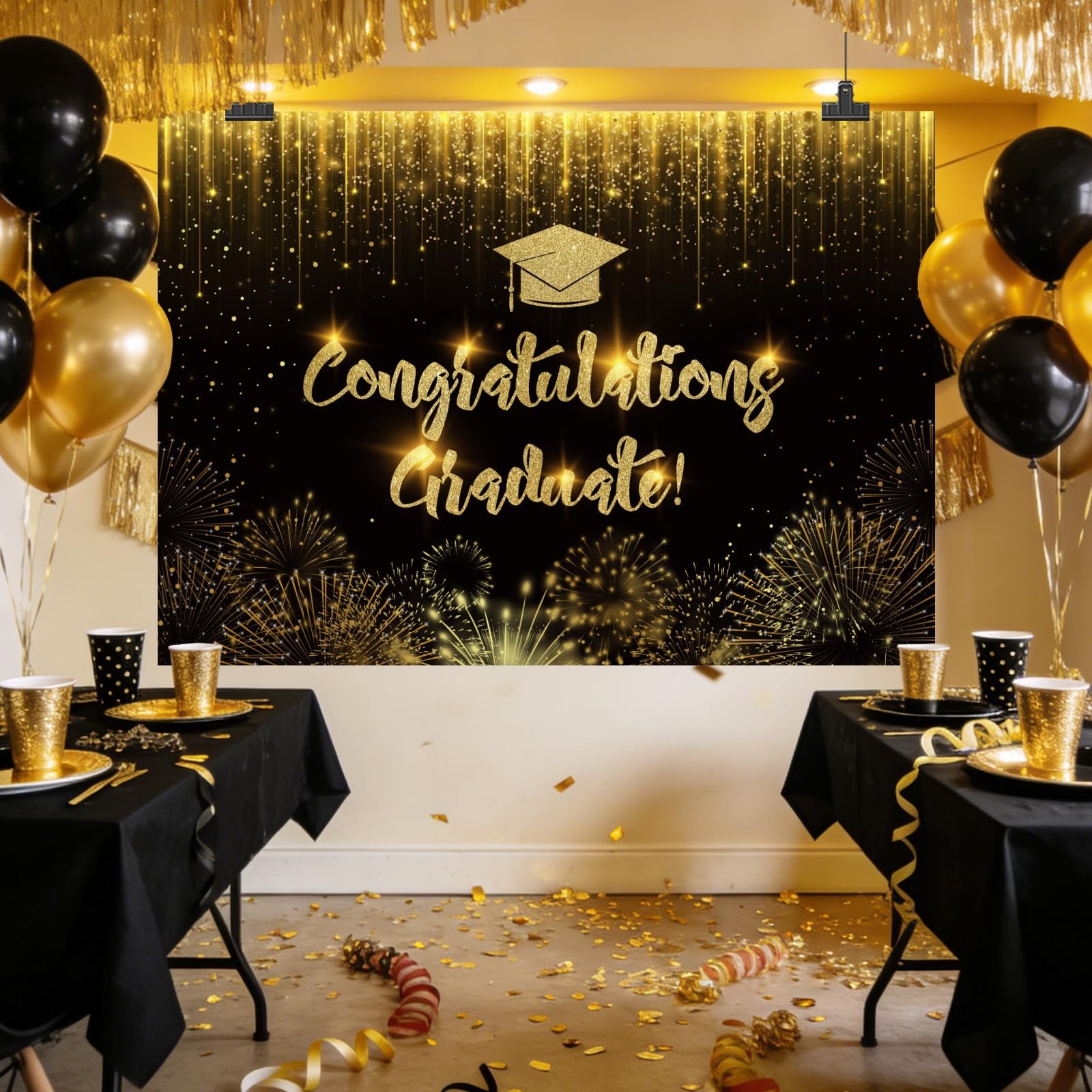 7x5ft Congratulation Graduate Backdrop Congrats Class of 2026 Graduation Photogr