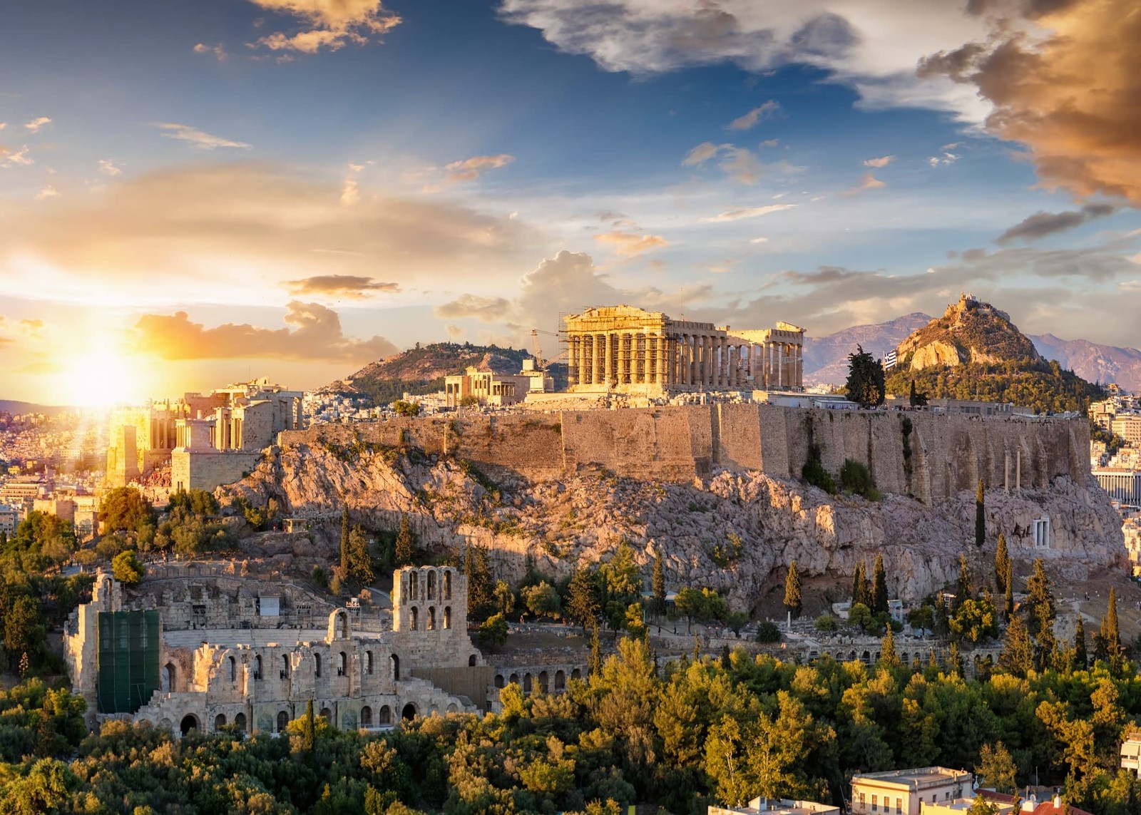 Loccor 7x5ft Fabric Greek Backdrop Acropolis of Athens 7x5FT, N1-landmark-07
