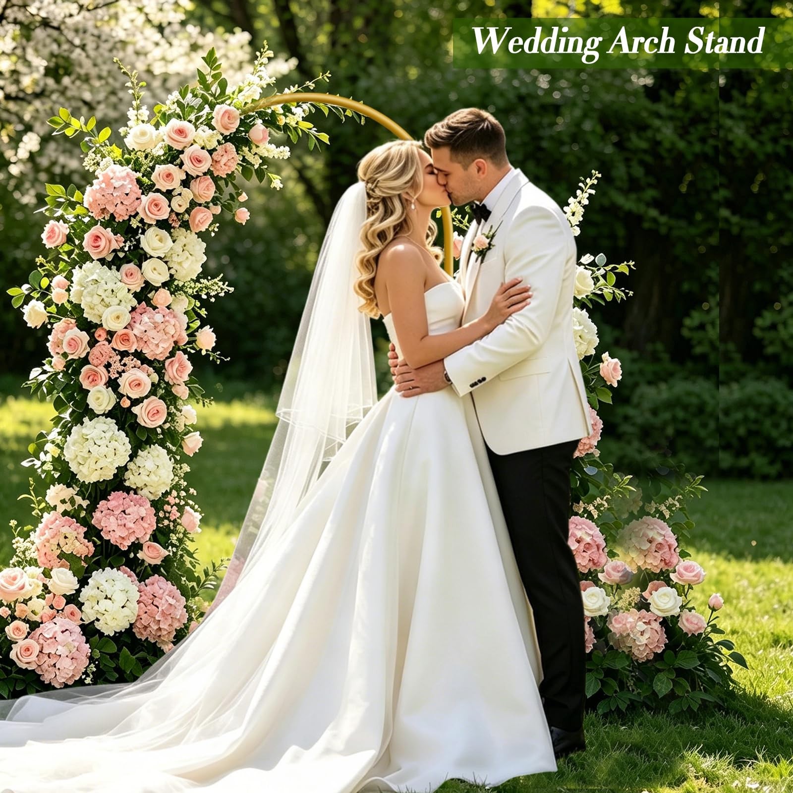 6 FT Metal Arch Backdrop Stand, Party Balloon Arch Stand