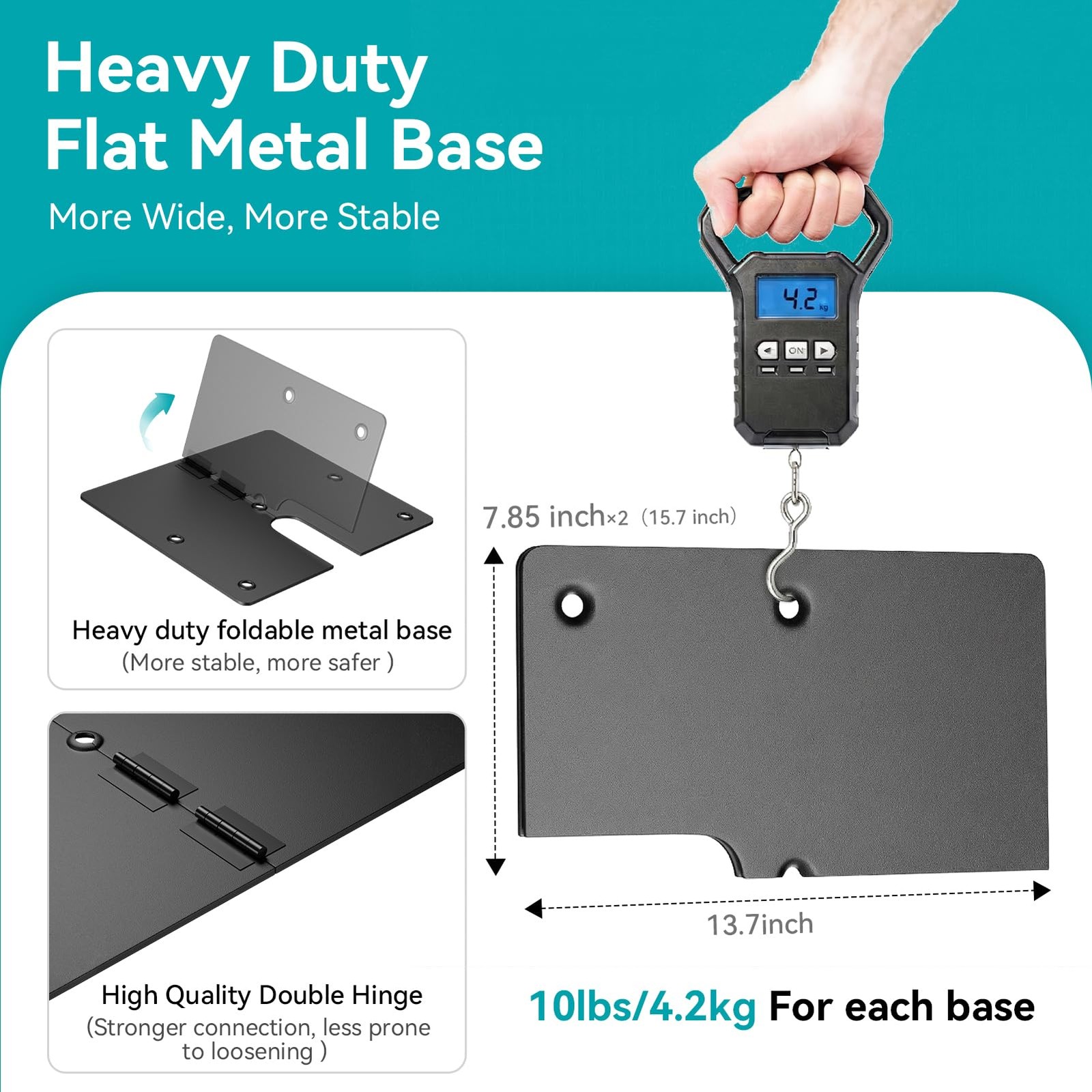 10x10ft Pipe and Drape Stand Kit, Adjustable Heavy Duty Backdrop Stand with M…