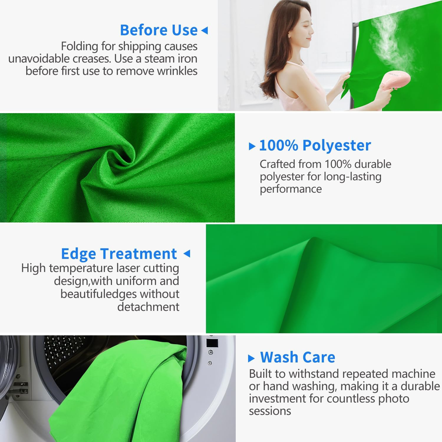 Green Screen Backdrop, 5X7 Ft Photography Chroma Key Greenscreen Background Shee
