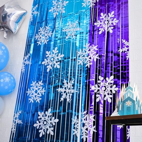 Winter Princess Birthday Party Decorations, 2 Pack Ice Birthday Party Supplies