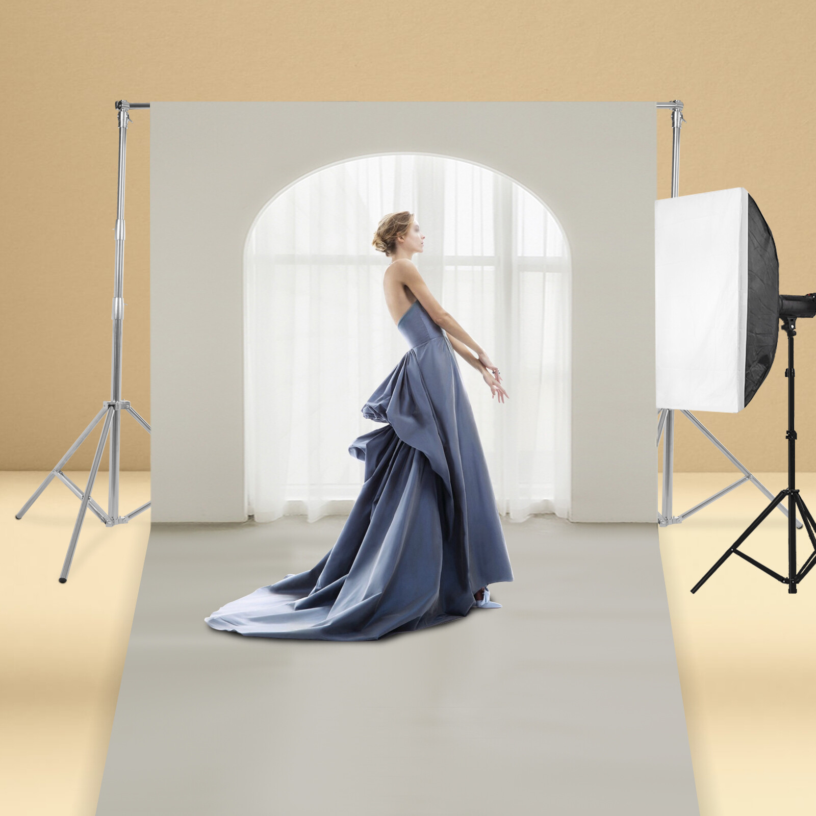 Adjustable Photo Backdrop Stand Photography Background Stand Support Holder